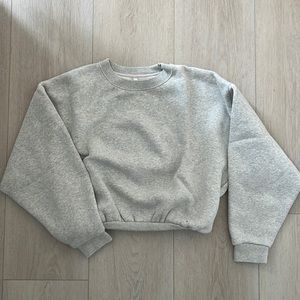 Aritzia babaton cropped crewneck sweatshirt